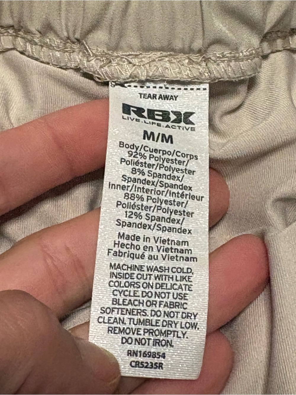 RBX Women's Active Skort Medium Light Beige with Pockets - Picture 7 of 8